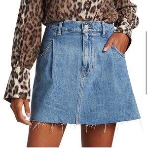 Free People Cosmico Flirt Denim Mini Skirt